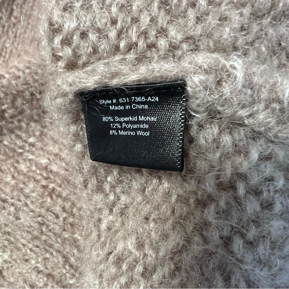 Jenni Kayne Mohair Boyfriend Cardigan Button Sweater in Brown Driftwood Sz XS - Picture 7 of 8